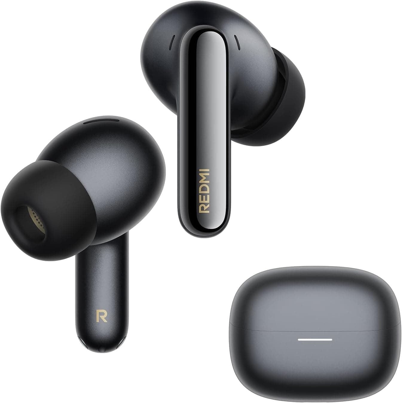Xiaomi Redmi Buds 8 Pro Obsidian Black Kablosuz Bluetooth Kulaklık, 42dB Aktif Gürültü Engelleme, Yapay Zeka Gürültü Azaltma, 36 Saat Pil Ömrü, Siyah