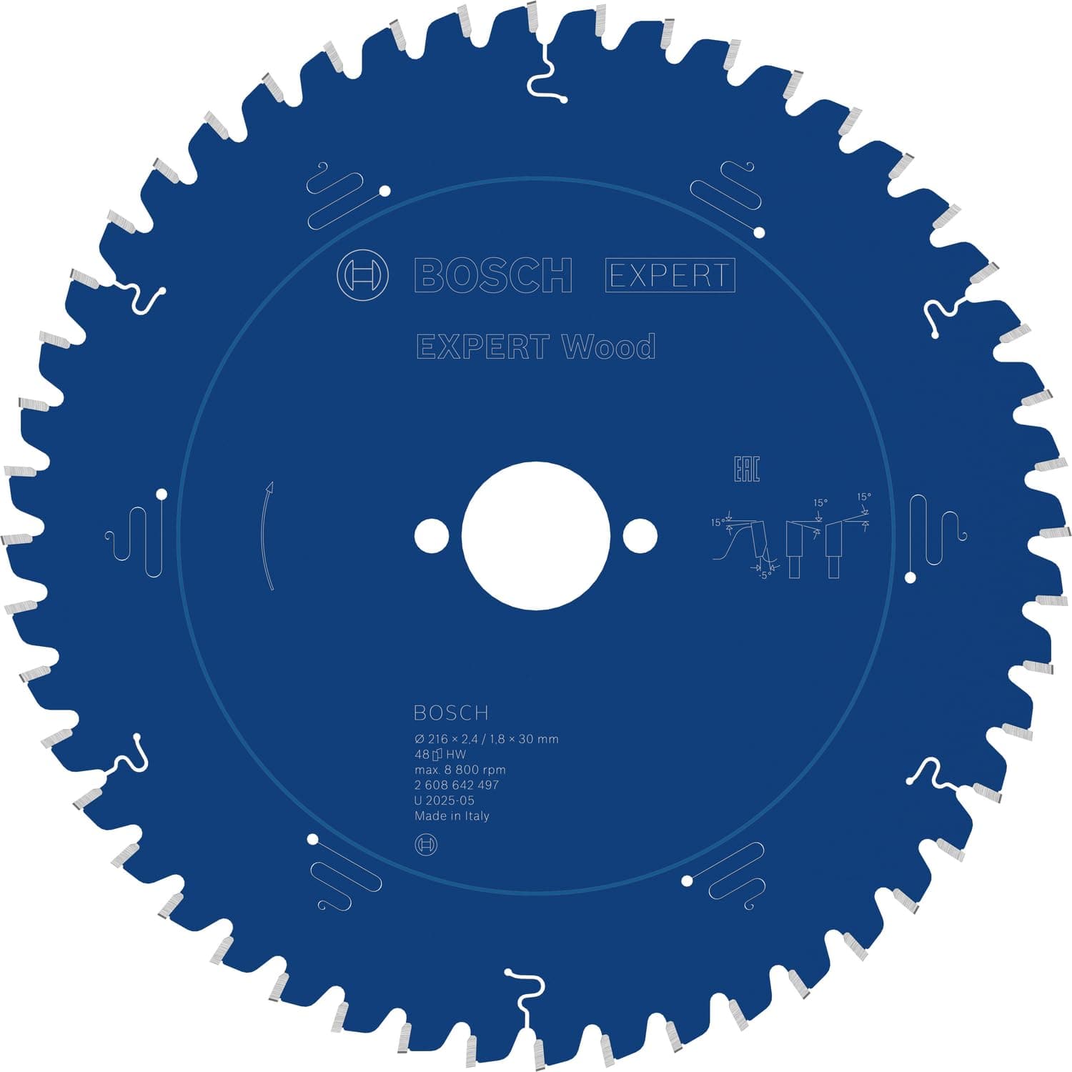 Bosch Expert for Wood 216 * 30 mm 48 Diş