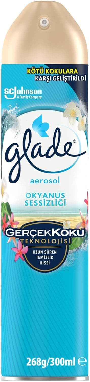 Glade Aerosol Oda Kokusu Okyanus Sessizliği 300 ml, Anında Ferahlık