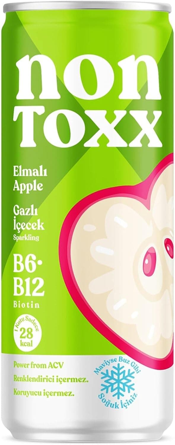 NONTOXX Elmalı Sirkeli Gazlı İçecek 250 ml