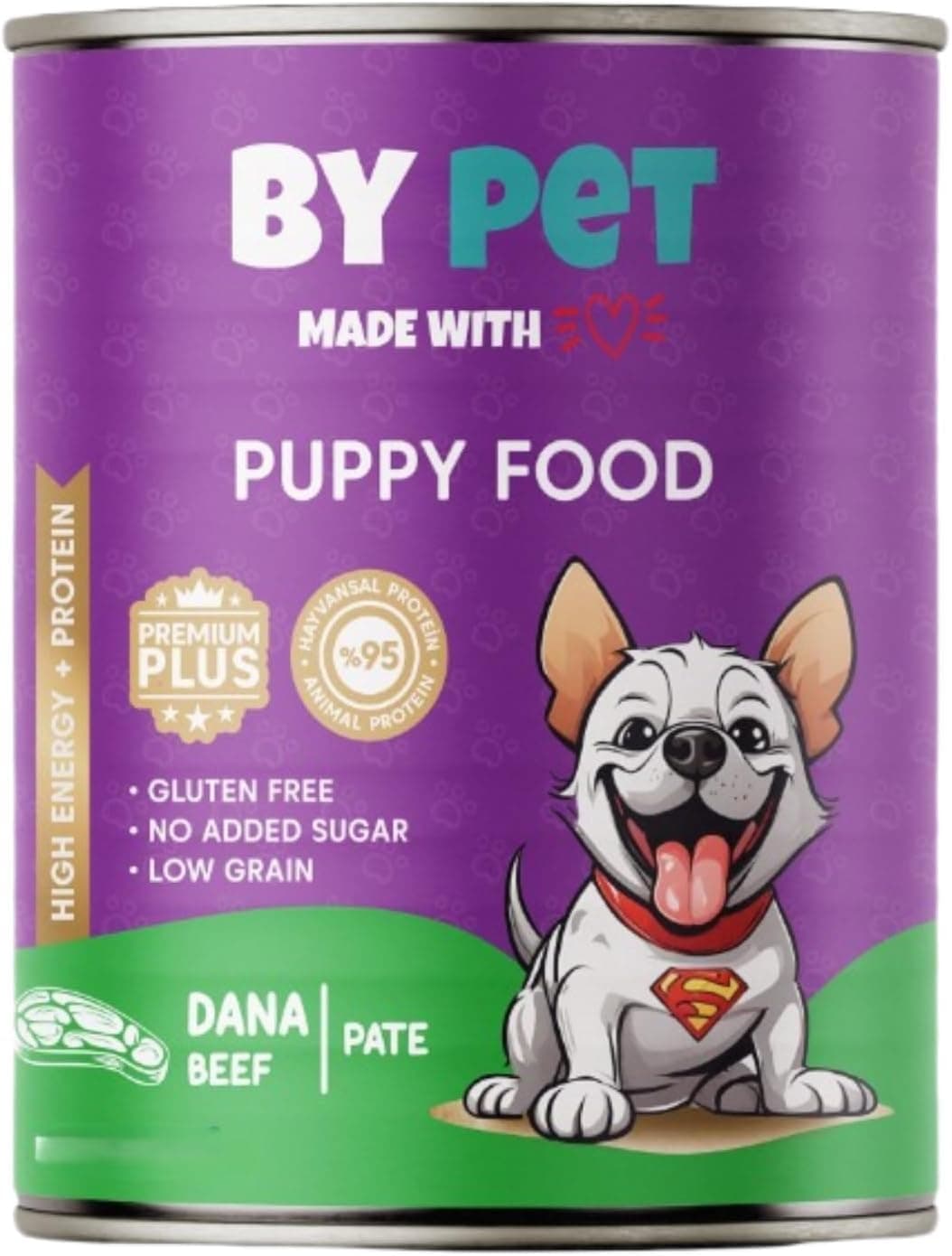 Bypet Dana Etli Yavru Yaş Köpek Maması 1 Adet 400 Gram Konserve