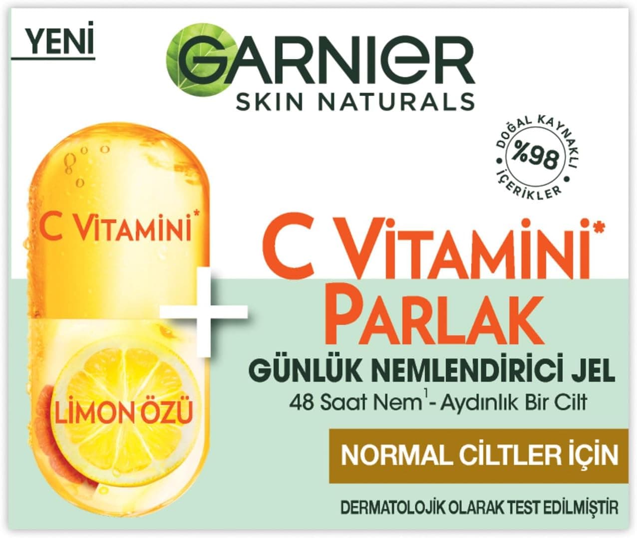 GARNIER C Vitamini Parlak Günlük Nemlendirici Jel 50 ml