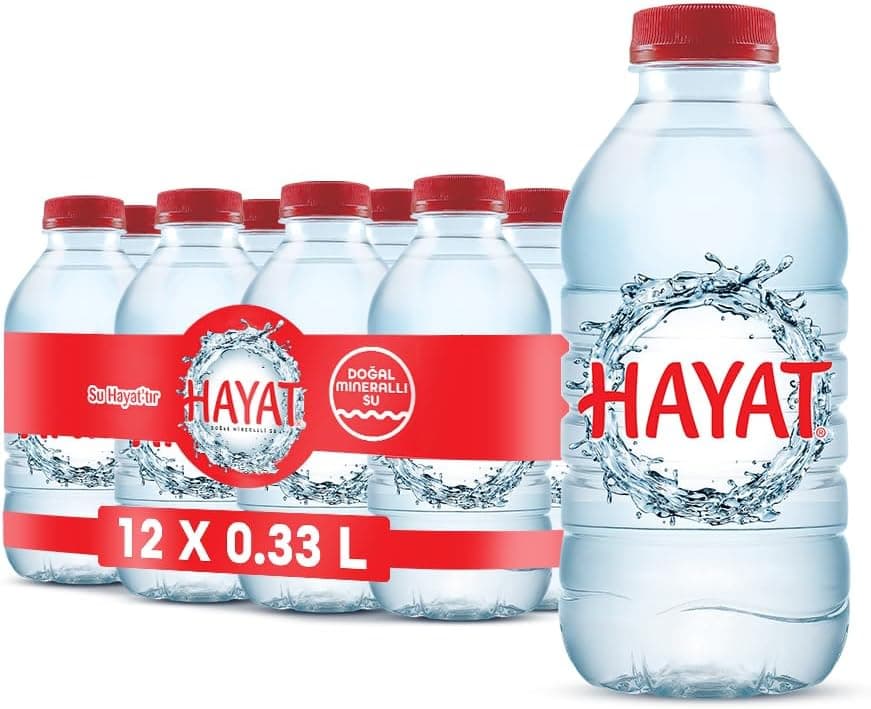 Hayat Doğal Mineralli Su (12 X 0,33 Ml)