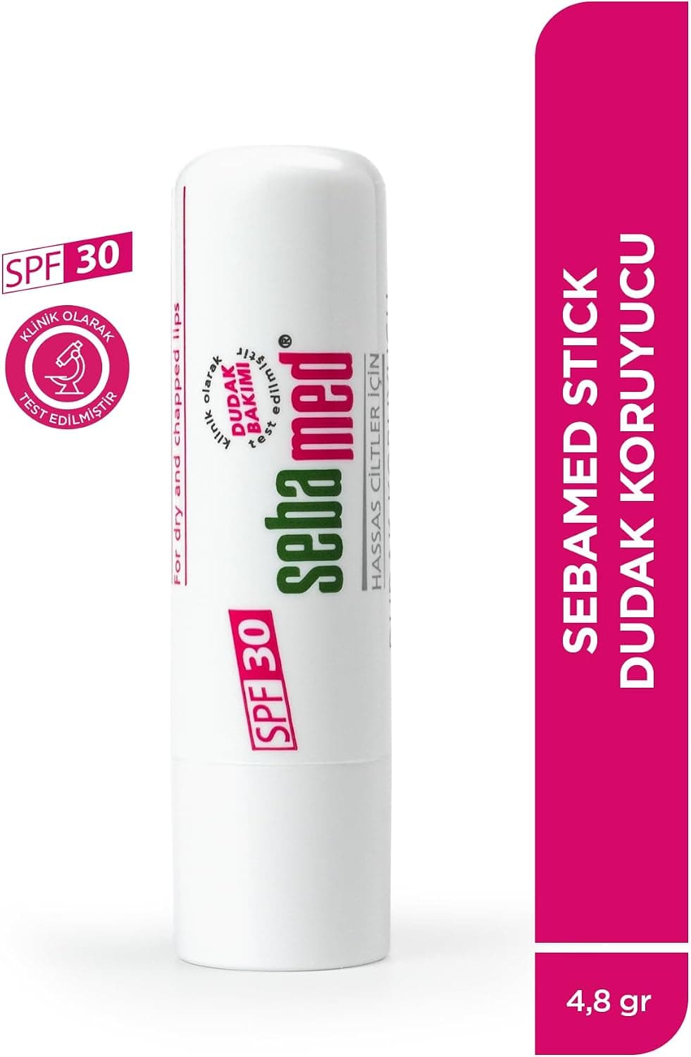 Sebamed Kurumuş Çatlamış ve Hassas Dudaklar - Yoğun Nemlendiricili Lipbalm - Dudak Bakım Kremi 30 SPF 4,8 gr