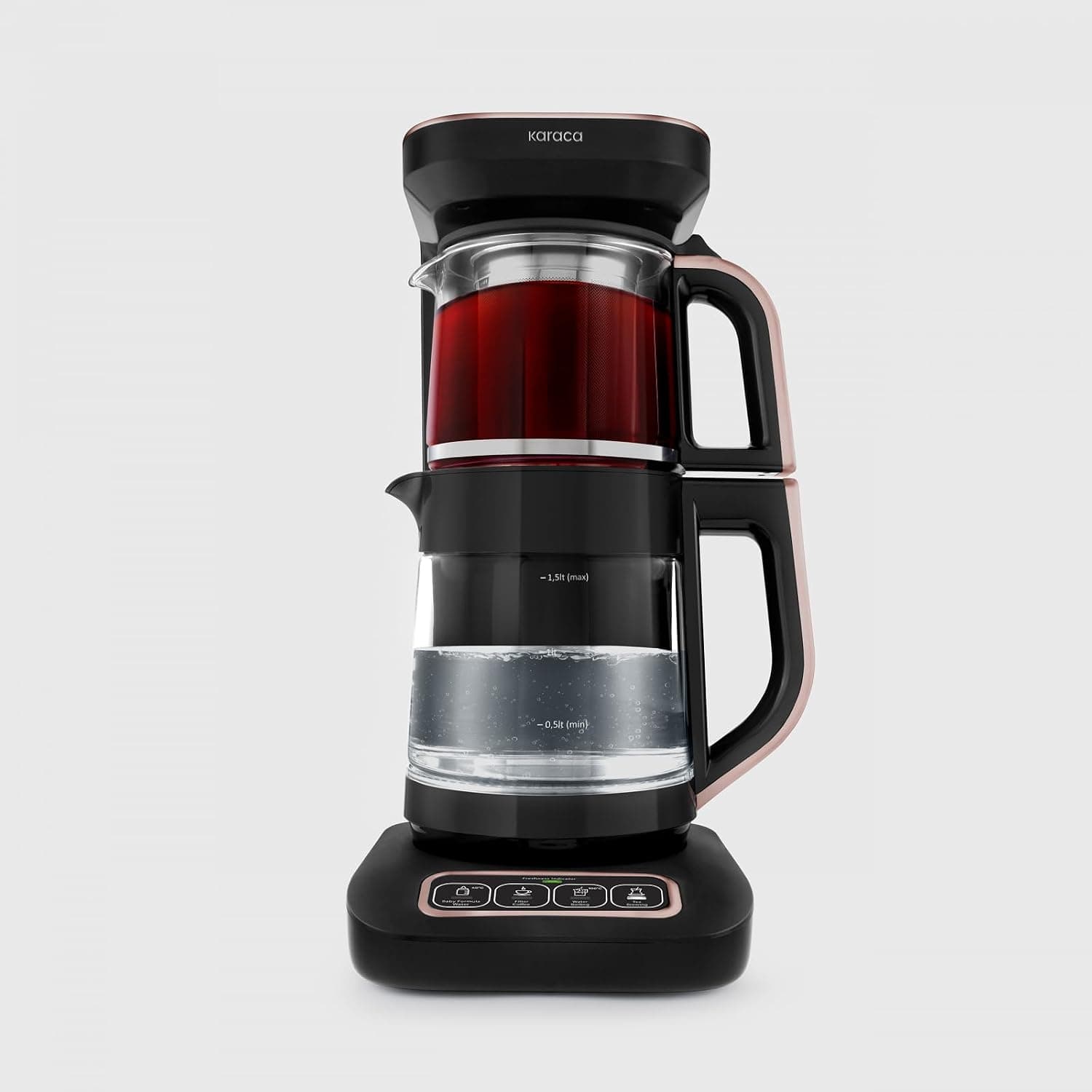 KARACA ÇAYSEVER ROBOTEA PRO CONNECT 4 IN 1 ÇAY MAKİNESİ ROSEGOLD