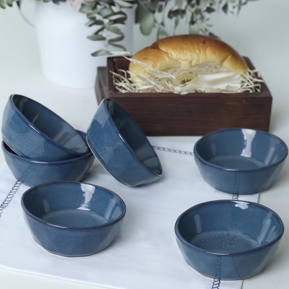 Keramika Lapis Kristal Çerezlik/Sosluk 12 Cm 6 Adet Q08