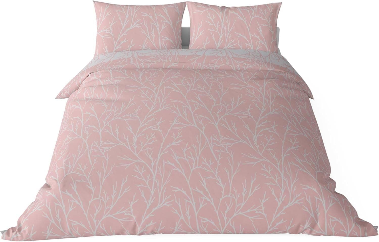 Brielle Queen Size Saten Nevresim Seti Pembe