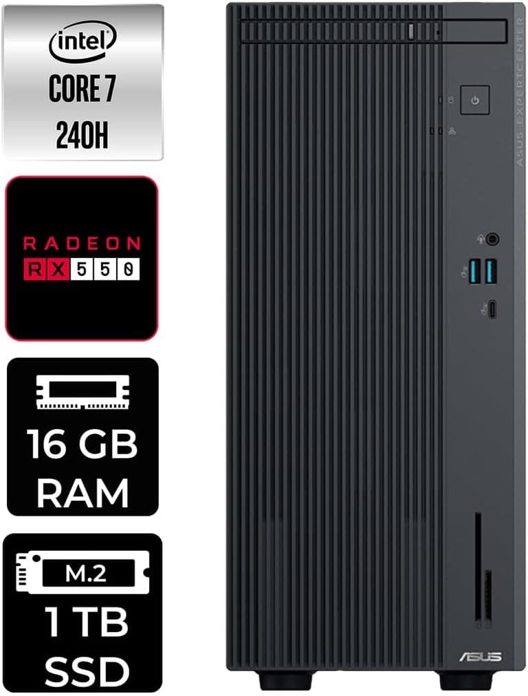 ASUS ExpertCenter P500 Core7 240H 16GB 1TB SSD RX550/4GB FDOS Masaüstü Bilgisayar