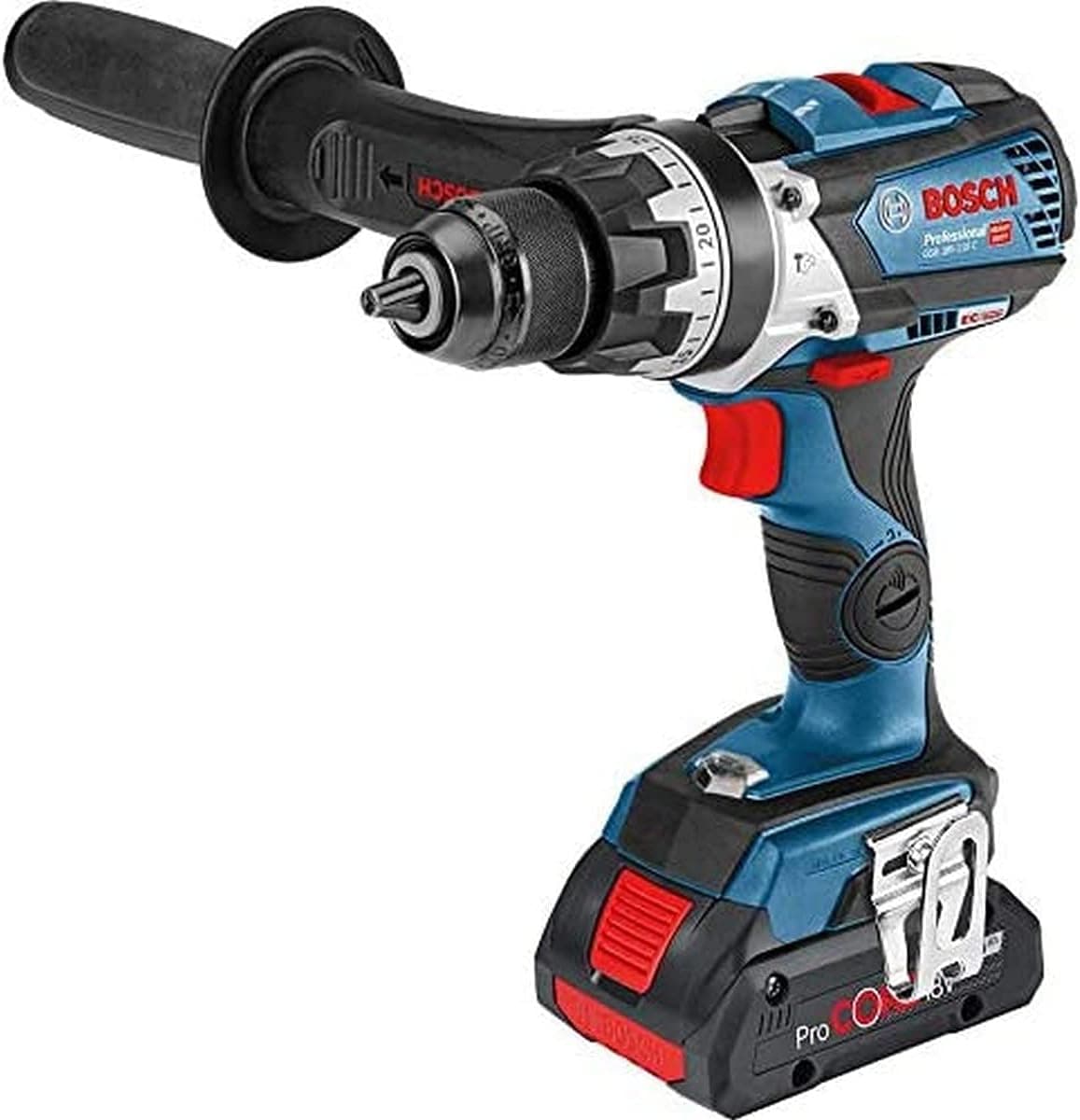 Bosch Professional GSB 18V-110 C Akülü Darbeli Delme Vidalama Makinesi (18 Volt, 2 x 5,0 Ah Akü, Şarj Cihazı, Yumuşak/Sert Tork: 47/85 Nm; L-Boxx Çanta)