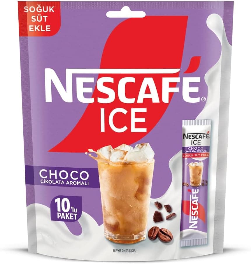 NESCAFÉ Milky Ice Choco Çikolata Aromalı 10lu Paket (10x10.6 G)
