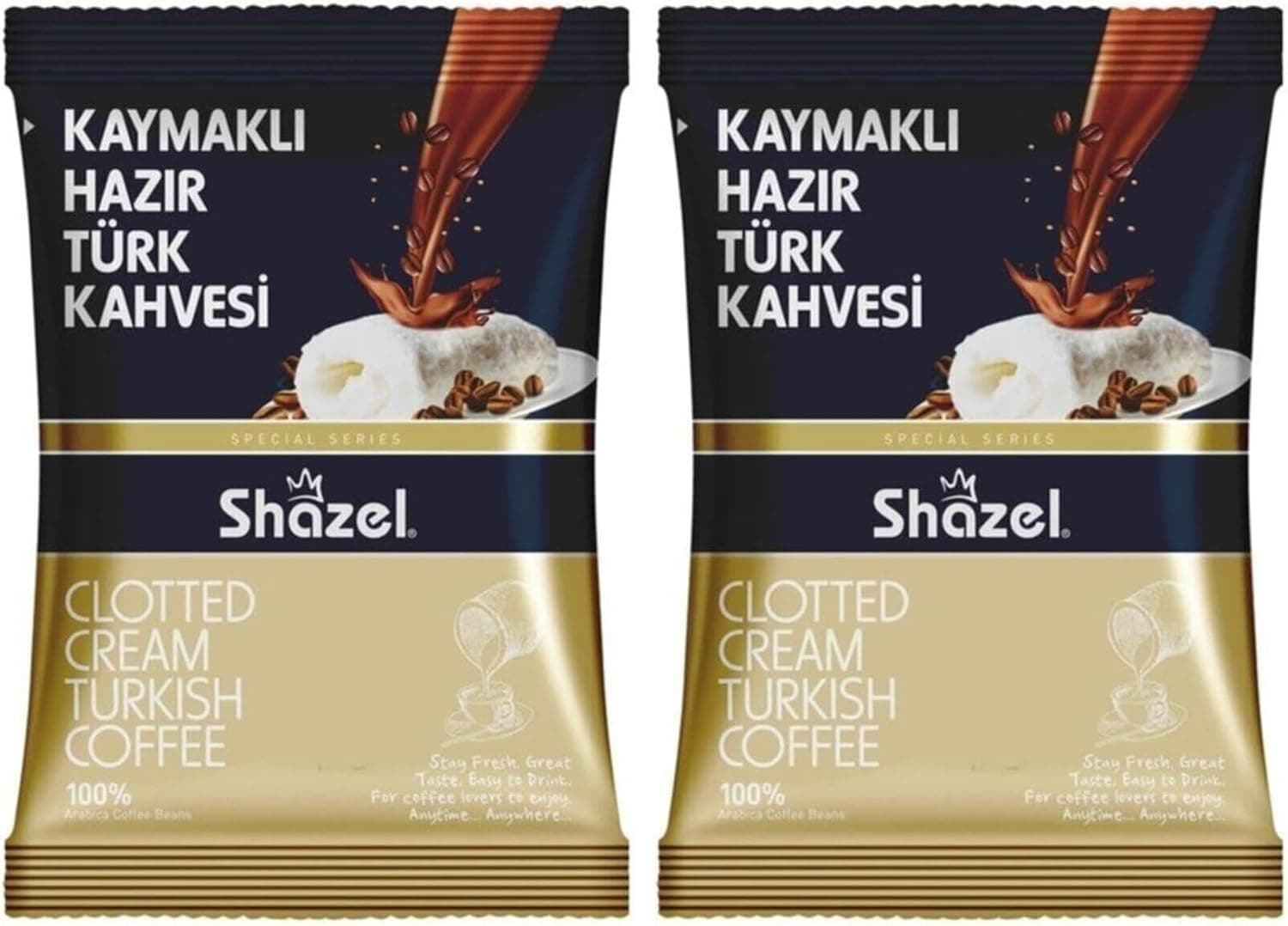 Shazel Kaymaklı Hazır Türk Kahvesi 100 GR 2li paket