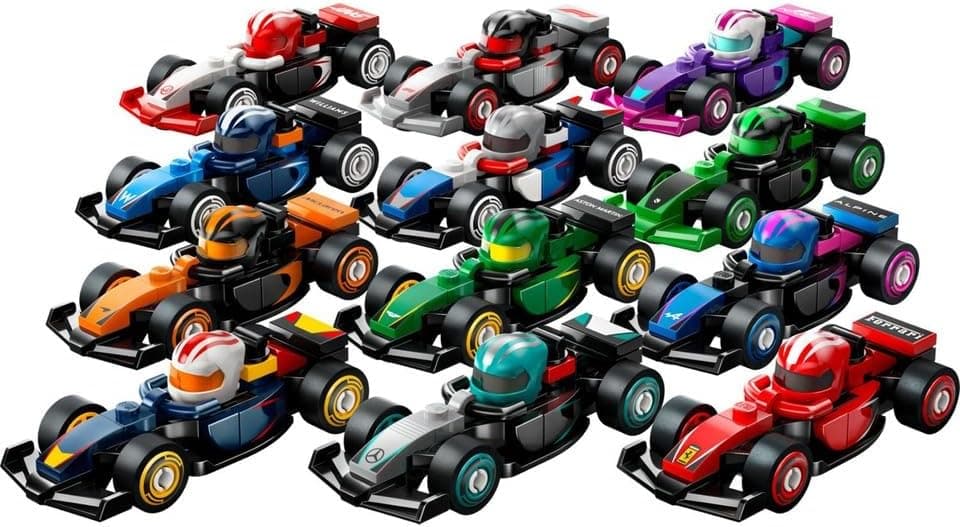 LEGO Minifigür 71049 F1 Race Cars : Tam Set (12 Adet Minifigür İçerir)