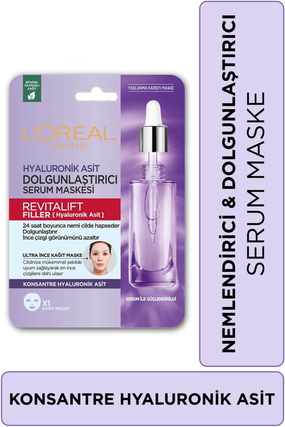 LOreal Paris Revitalift Filler Dolgunlaştırıcı Serum Maske