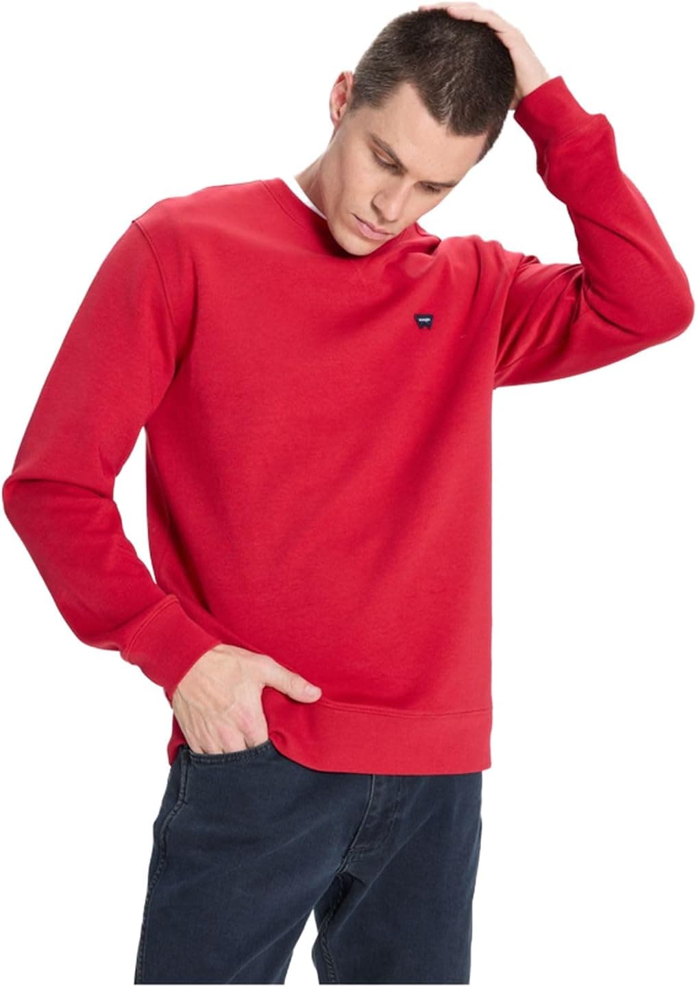 Wrangler Regular Fit Small Logo Sweatshirt Erkek Sweatshirt