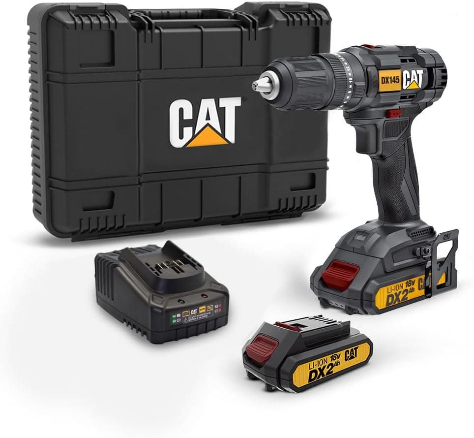 CAT DX145.1 18Volt/2.0Ah Li-ion Çift Akülü Profesyonel Şarjlı Matkap