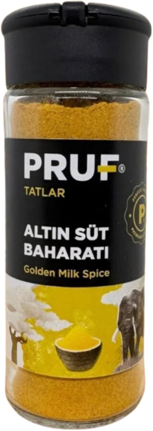 Pruf Altın Süt Baharatı Golden Milk Spice 45 Gr Cam Şişe