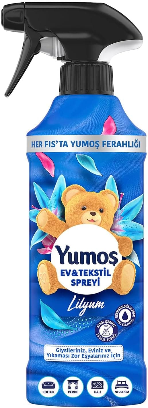 Yumoş Ev ve Tekstil Spreyi Lilyum Yıkanması Zor Eşyalar İçin 450 ml