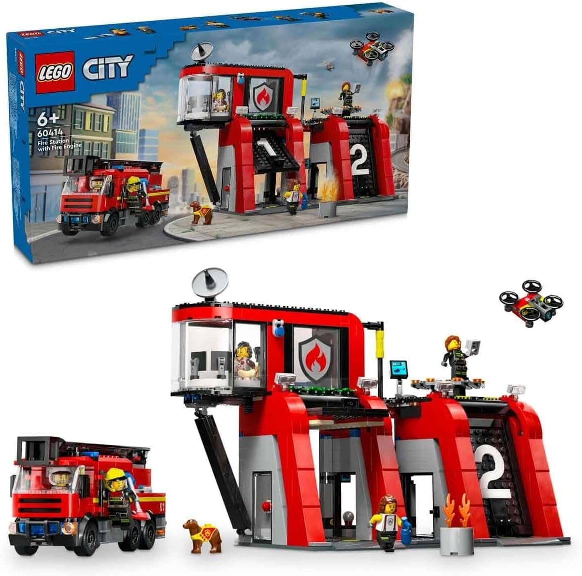 LEGO City İtfaiye Kamyonlu İtfaiye Merkezi 60414