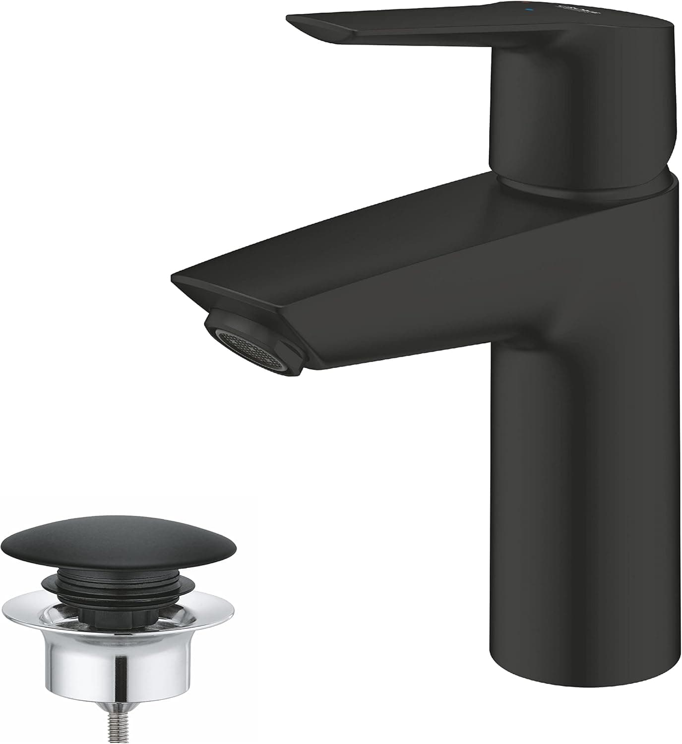 GROHE Start QuickFix Lavabo Bataryası, S-Boyut, Su Tasarruflu, Mat Siyah, 235512432