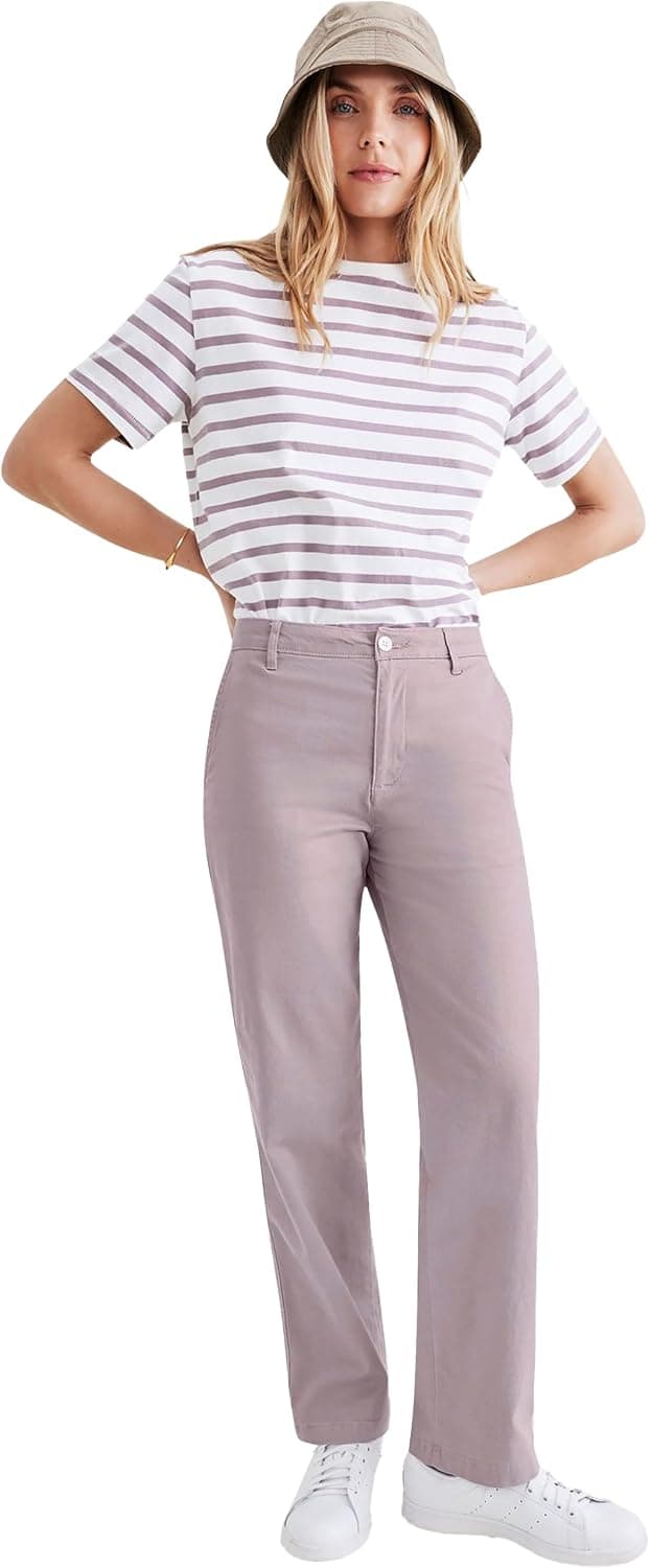 Dockers Original Khaki High Straight Fit Pantolon Klasik Pantolon Kadın