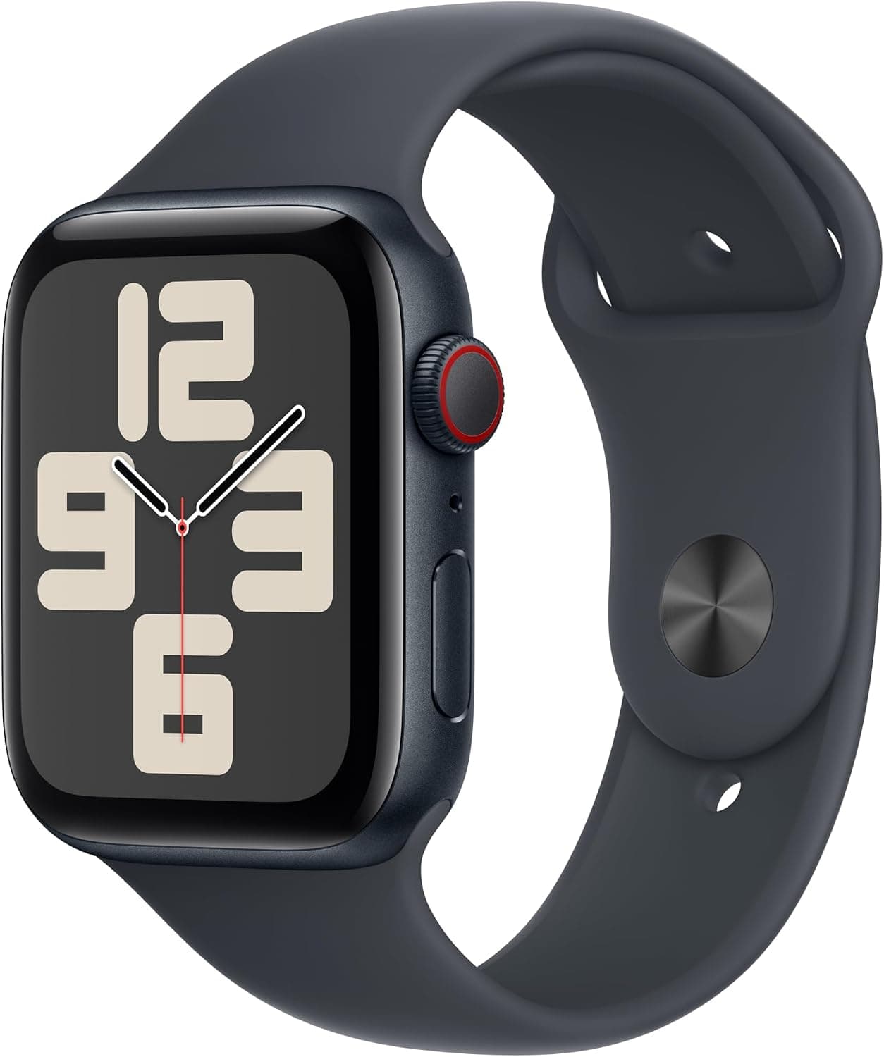 Apple Watch SE (2. nesil) GPS + Cellular 40 mm Gece Yarısı Kasa Akıllı Saat ve Gece Yarısı Spor Kordon - M/L. Fitness ve Uyku Takibi, Trafik Kazası Algılama, Kalp Atış Hızı Takibi, Retina Ekran