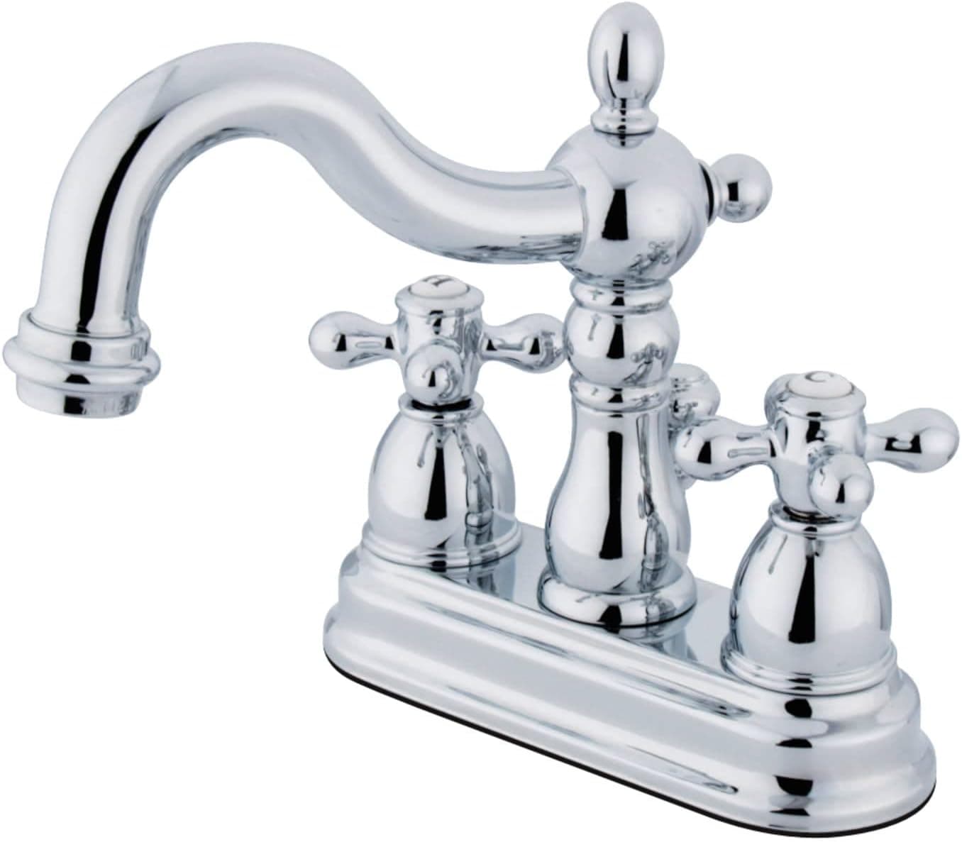 Elements of Design New Orleans EB1601AX Merkezi Lavabo Bataryası Perakende Açılır Pencereli, 4 İnç, Parlak Krom