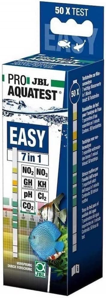 JBL 2414400 Akvaryum Suyu Test Şeritleri, 50 Test Şeritleri, PROAQUATEST EASY 7si 1 Arada