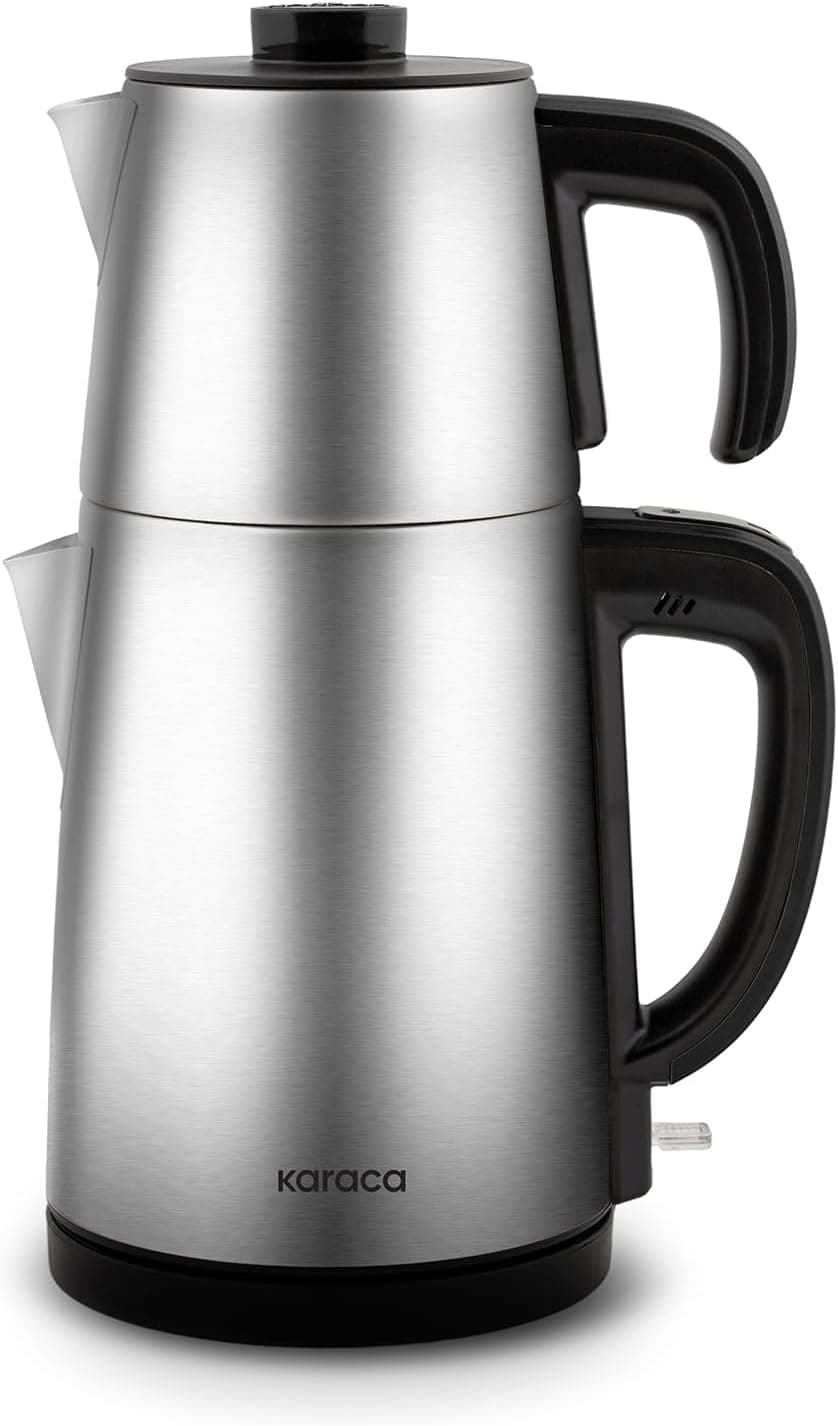 Karaca Gastro Dem 2 in 1 Inox Çay Makinesi ve Su Isıtıcı Chrome