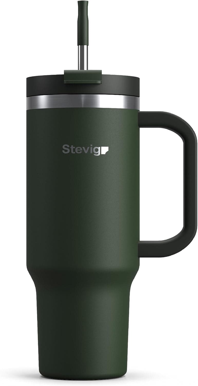 Stevig 2 Moods Tuck-in Tumbler Sızdırmaz Çelik Termos 900 ML Green ST-237