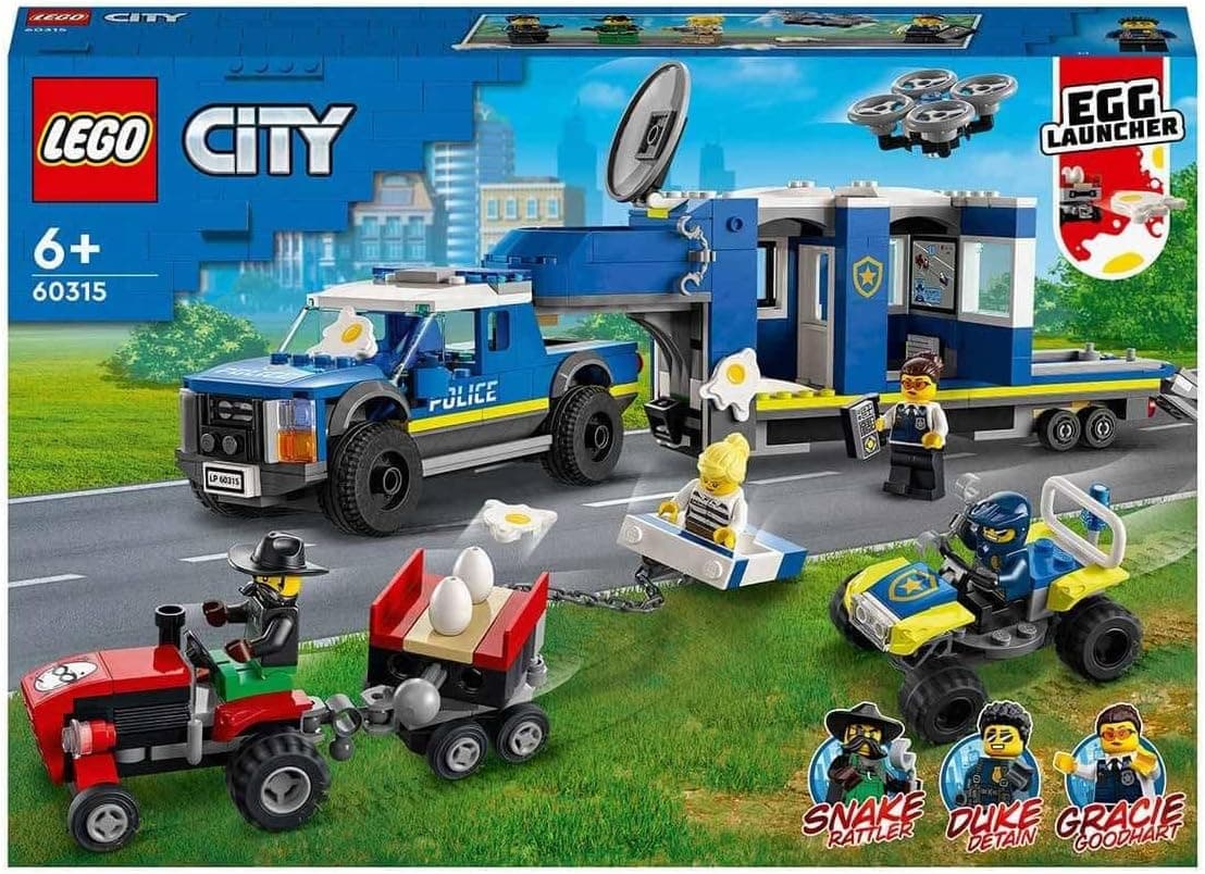 LEGO® City Polis Mobil Komuta Kamyonu 60315-6 Yaş ve Üzeri Çocuklar için Polis Oyuncağı Yapım Seti (436 Parça)