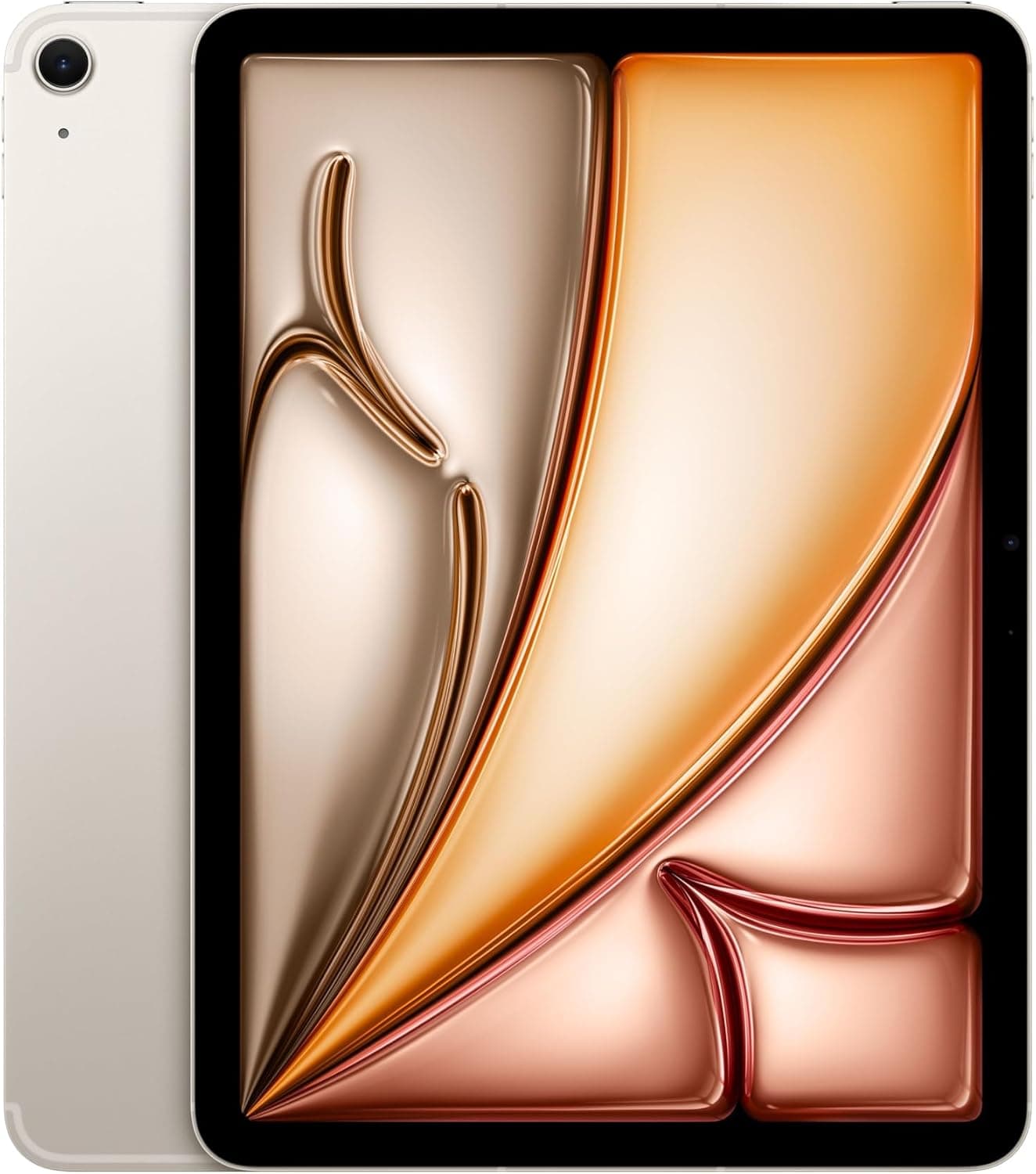 Apple iPad Air 11 inç (M4): Liquid Retina Ekran, 1 TB, 12 MP Ön/Arka Kamera, Apple N1 ile Wi-Fi 7 ve 5G — Yıldız Işığı
