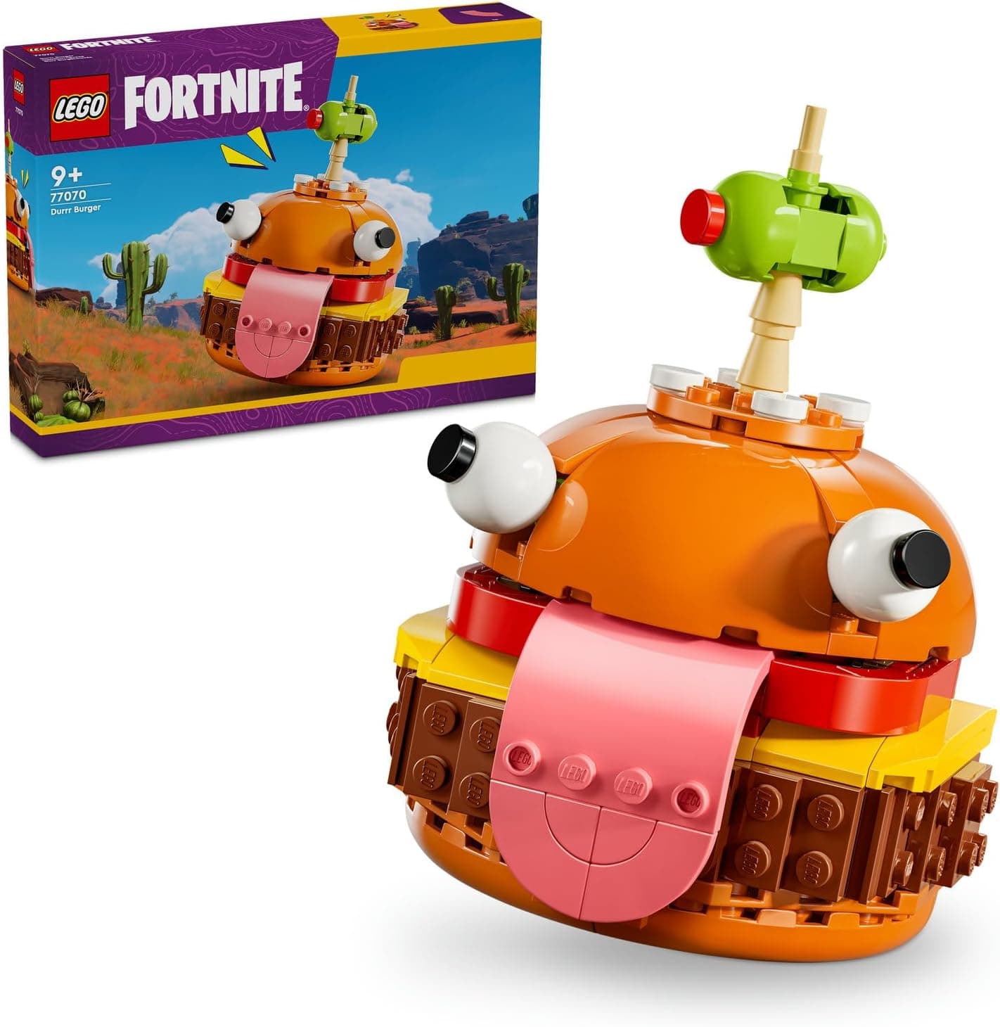 LEGO Fortnite Durrr Burger 77070-9 Yaş ve Üzeri Video Oyunu Sevenler İçin Sergilenebilir Yaratıcı Oyuncak Yapım Seti (193 Parça)