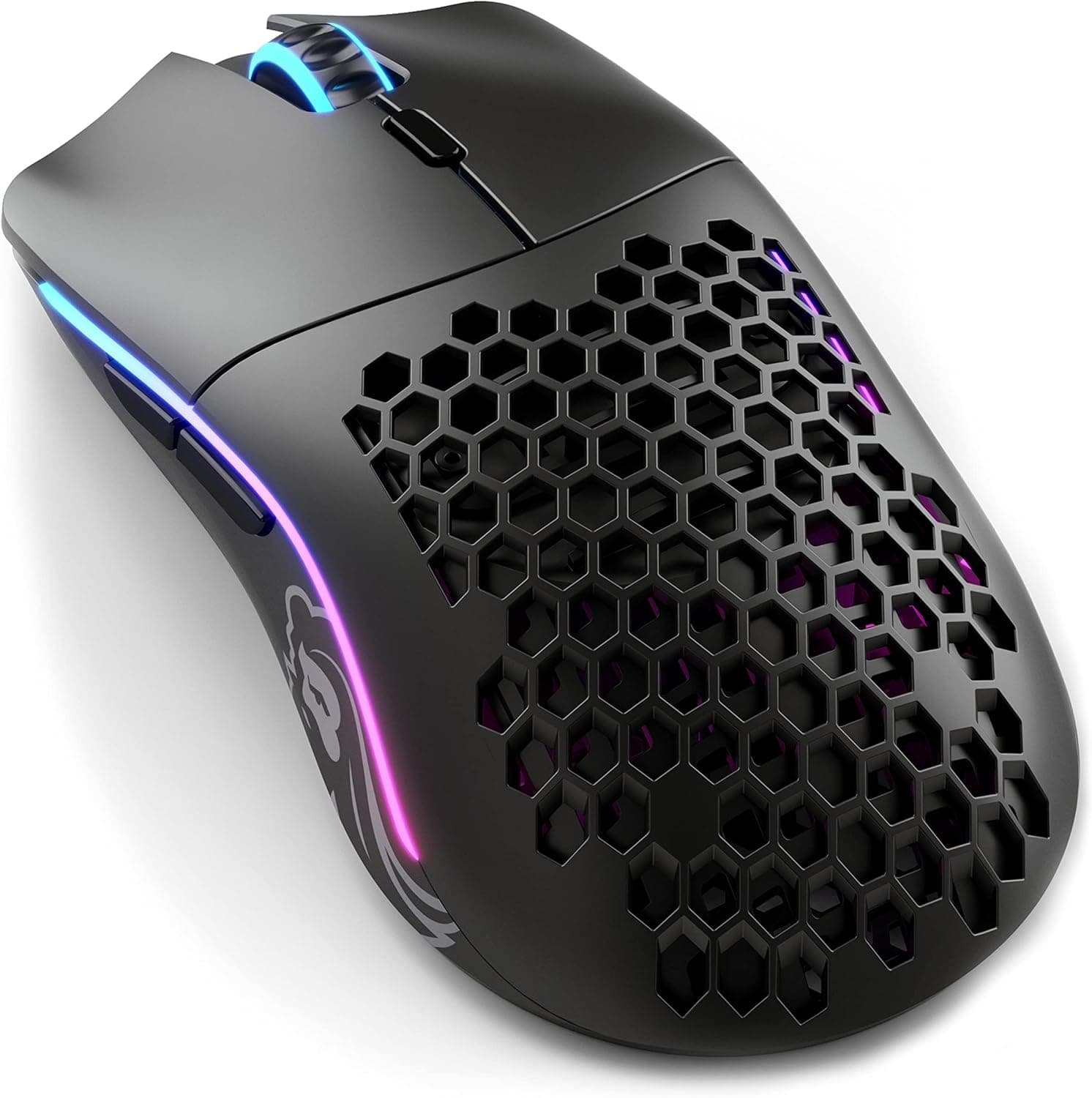 Glorious Model O RGB Minus Kablosuz BAMF Sensörlü 19000 DPI 65 gram Gaming Mouse Mat Siyah