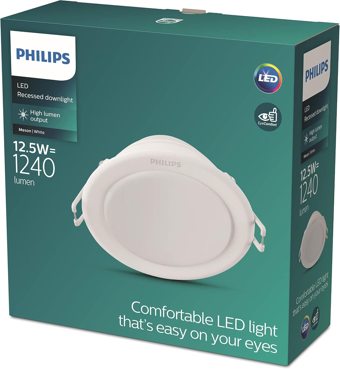 Philips 59464 Meson 125 12.5W 3000K WH Gömme LED Spot, Sarı Işık 7li paket