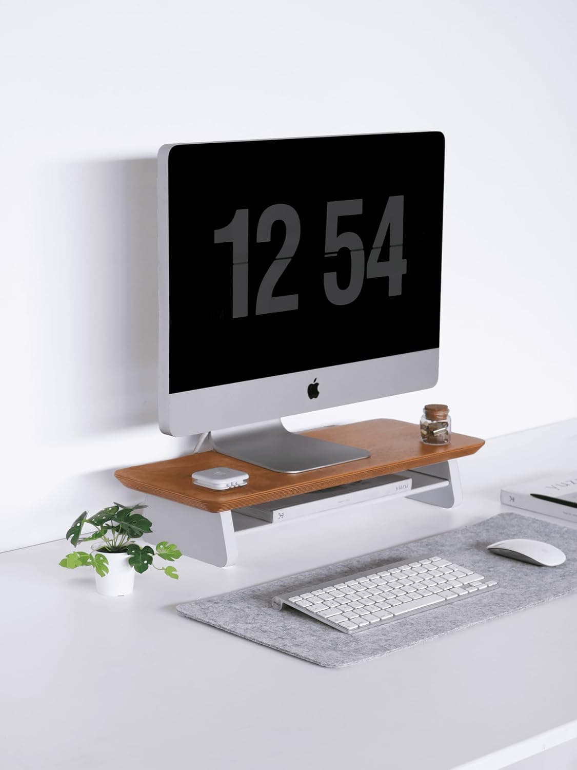 Fagus Wood Küçük Monitör Standı (Meşe)