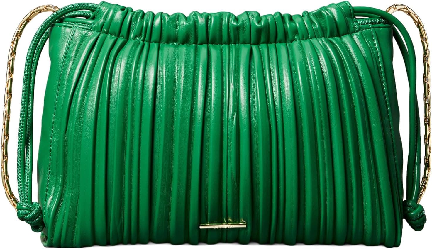 Calvin Klein DRAWSTRING PLISSE CROSSBODY Kadın Çanta, Yeşil, Tek Beden