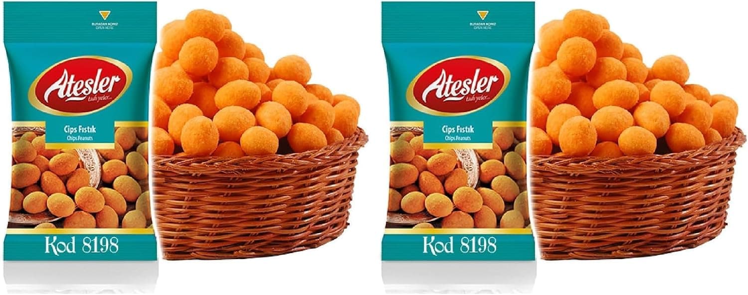 Ateşler Kuruyemiş Cips Fıstık Doypack 200 gr 2li paket