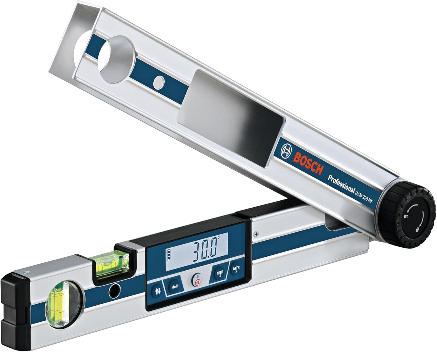 Bosch Professional GAM 220 MF (Çalışlma Aralığı:0-220°, Gönye Açılarının Hesaplanması, Uzunluk: 40cm)