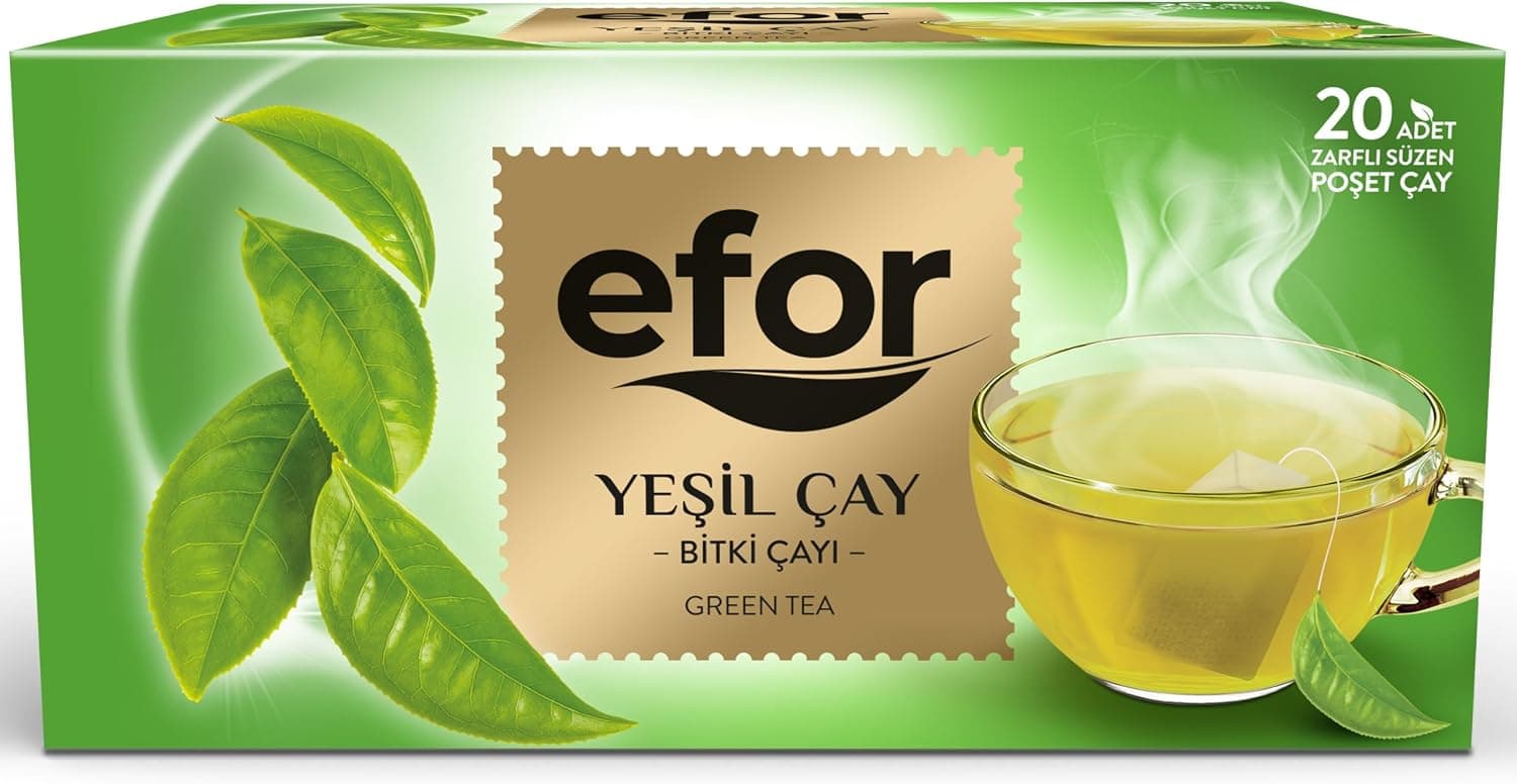 Efor Sade Yeşil Bardak Poşet Çay 20x1,75 g