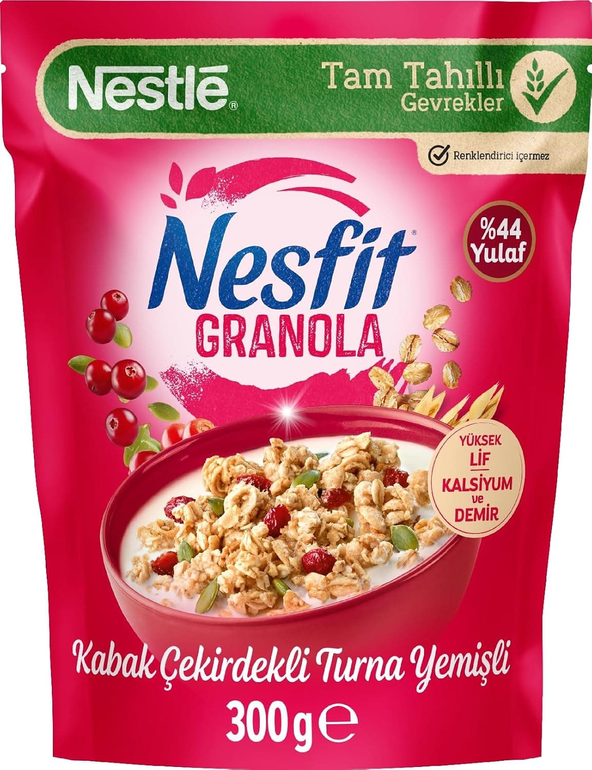 Nestle Nesfit Kabak Çekirdekli ve Turna Yemişli Granola 300g