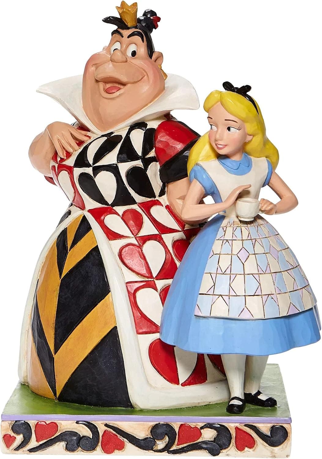 Jim Shore Disney Traditions Alice Harikalar Diyarında Kaos ve Merak Figürü, Renkli, 14 x 15 x 20 cm, 6008069