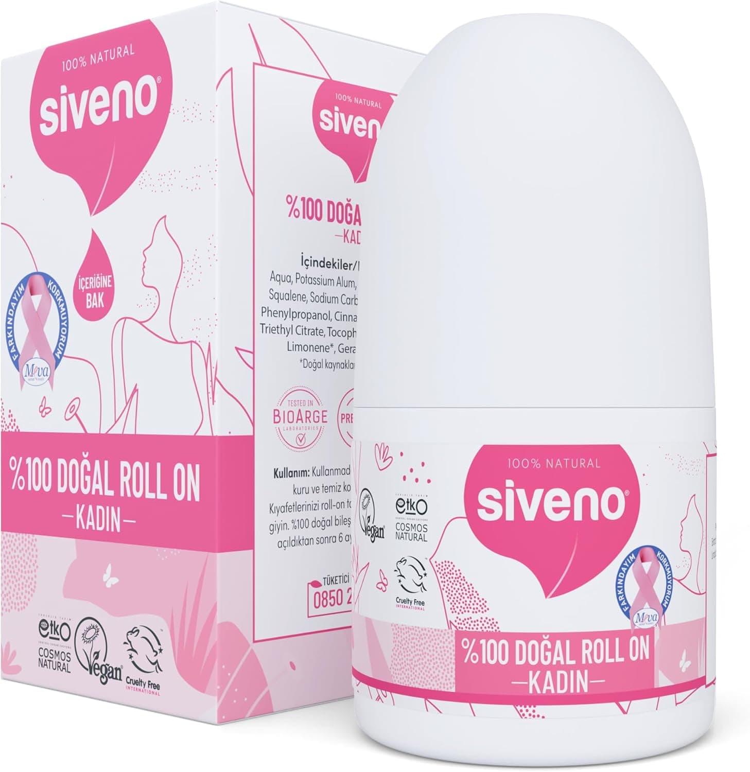 Siveno Doğal 50 ml Kadın Roll-On