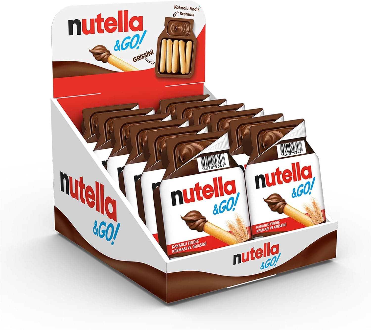 Nutella & Go Kakaolu Fındık Kreması ve Grissini 28 Gr 12li