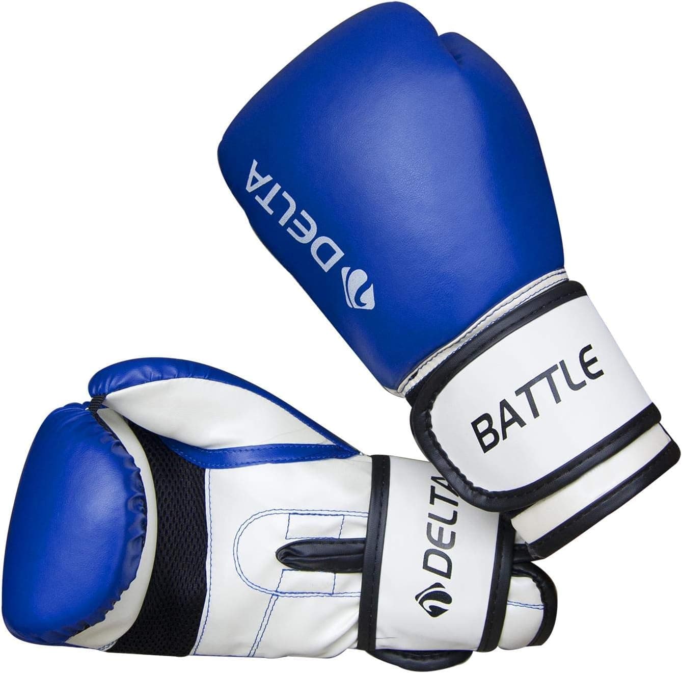 Delta Battle Dura-Strong Boks Eldiveni,Mavi,6 OZ