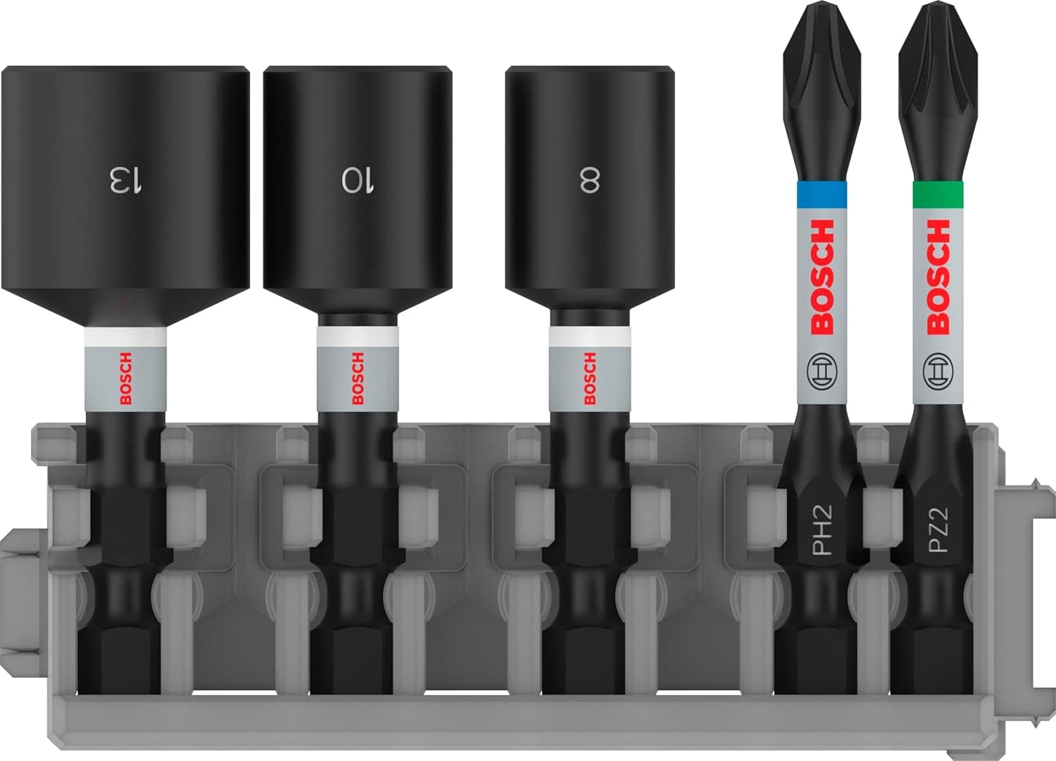 Bosch Professional Accessories 2608522350 Impact-Lokma Anahtar 8/10/13 + Bits, 0 W, 0 V