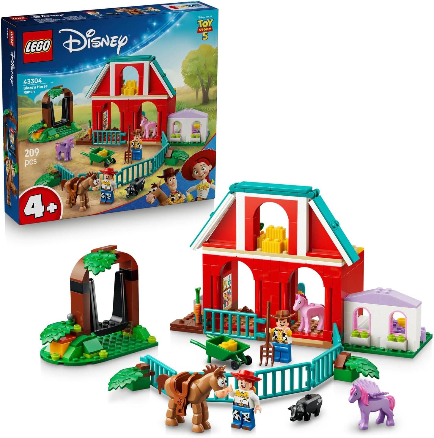 LEGO Disney ve Pixar Oyuncak Hikayesi 5 Blaze’in At Çiftliği 43304