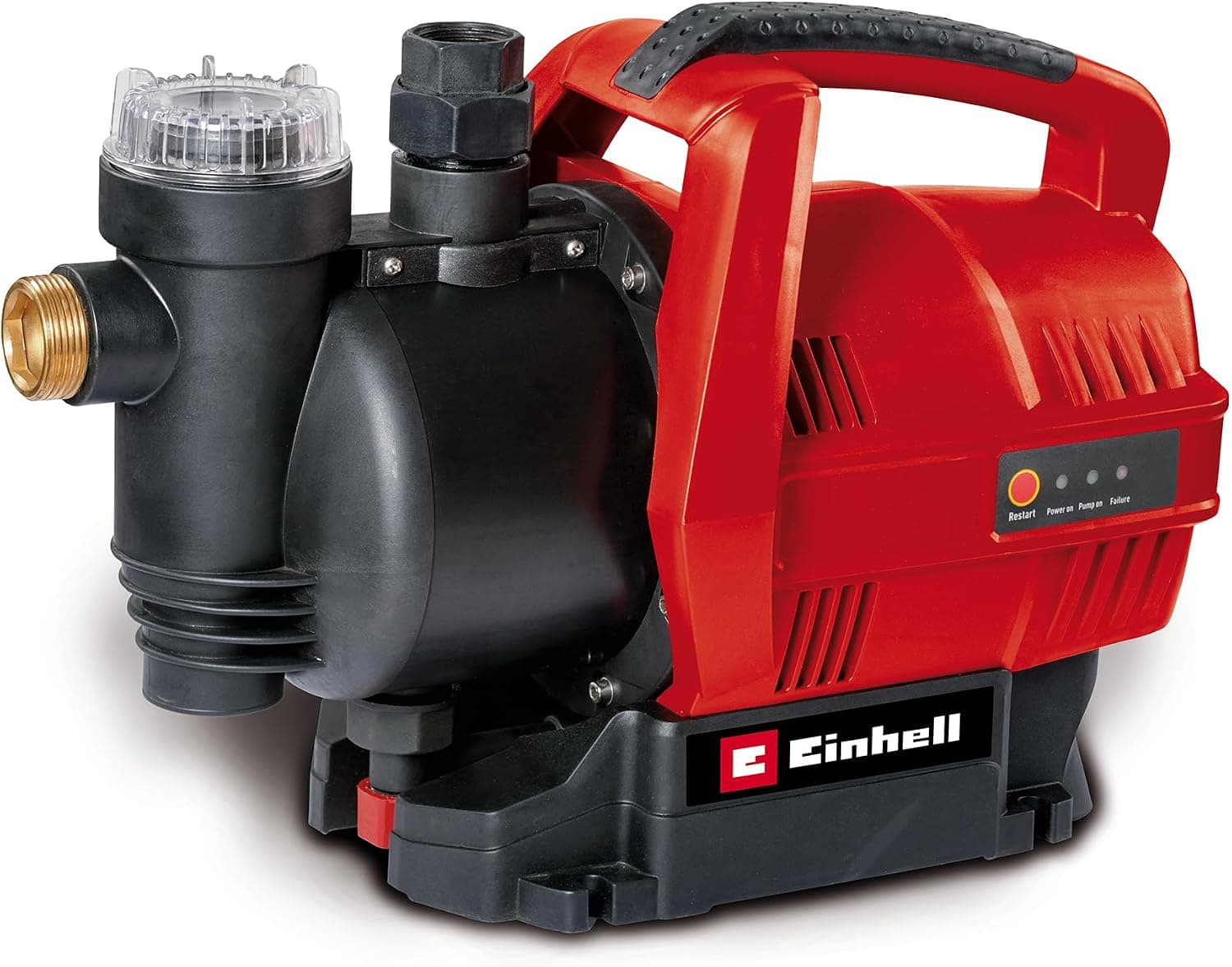 Einhell Otomatik Hidrofor GC-AW 6333 (630 W, 3.6 bar basınç, 3300 L/saat debi, ön filtre, çek valf, otomatik debi anahtarı ve LED ekran) - 4176730
