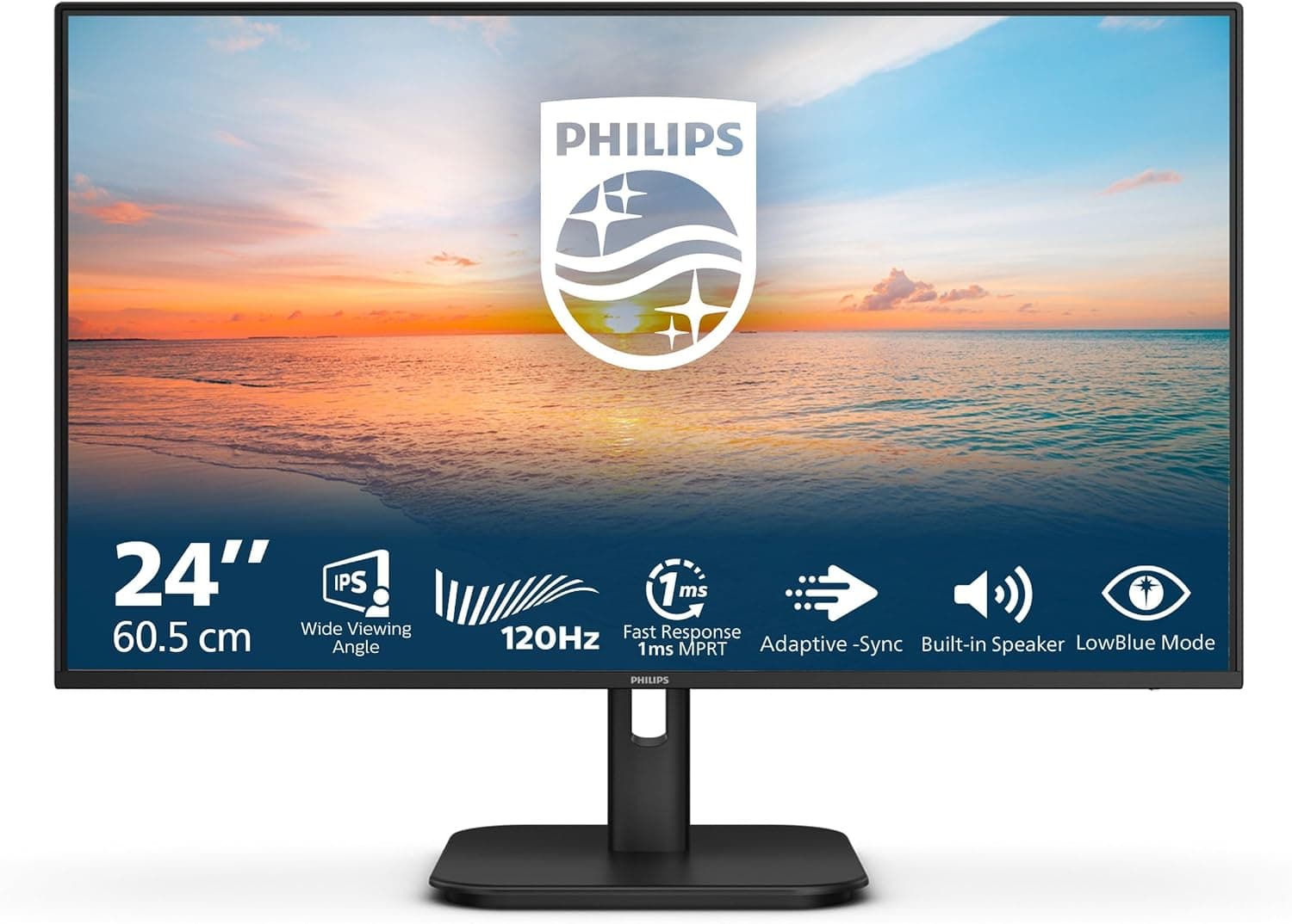 Philips 24E1N1200A 23.8" 120Hz 1Ms VGA+HDMI+DP FullHD Adaptive-Sync IPS Vesa Monitör