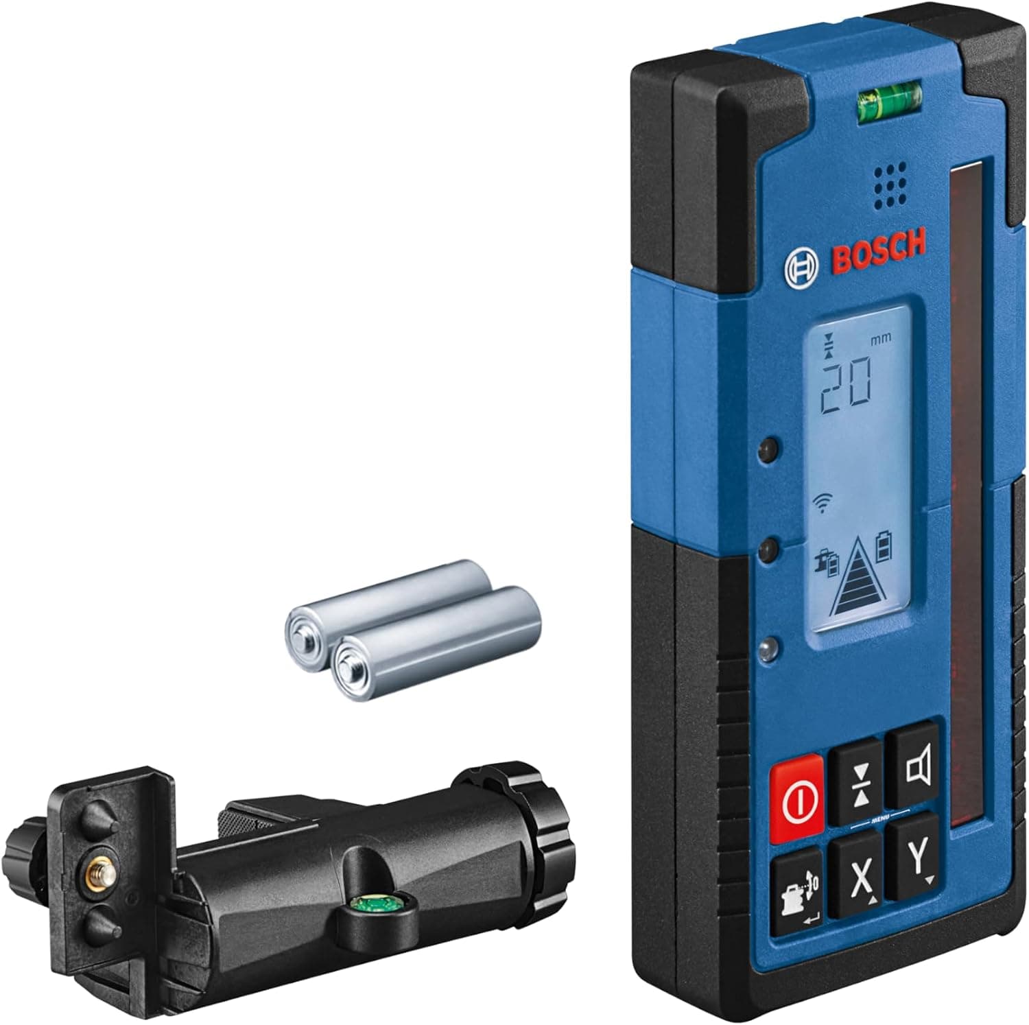 Bosch Professional LR 60 Lazer Alıcısı (2xAA pil, Çalışma Alanı: 300 mye kadar yarıçap, GRL 600 CHV rotasyon lazeri için ideal)