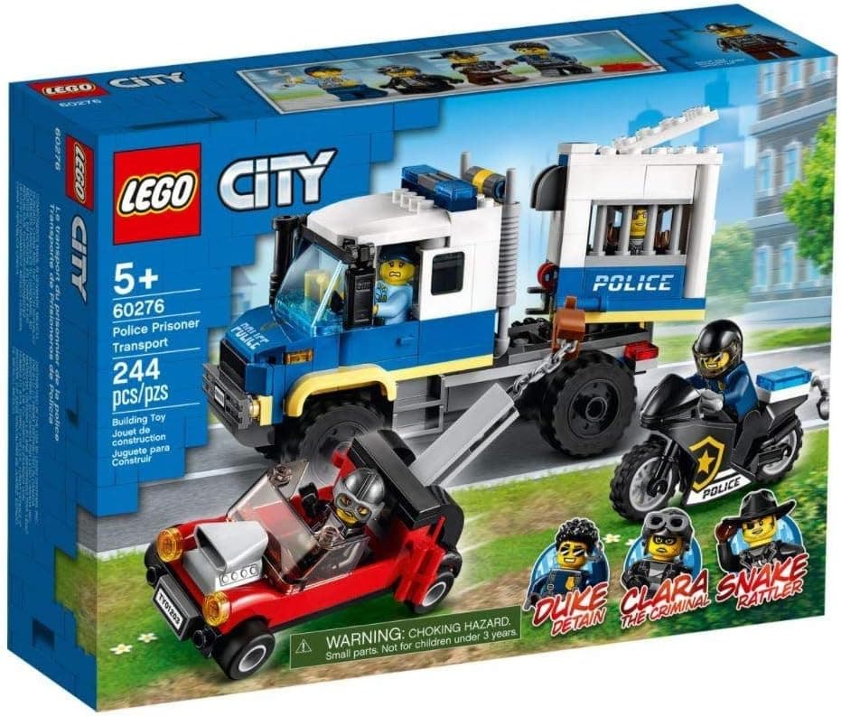 LEGO City Mahkum Nakliye Aracı 60276 Yapım Seti; Çocuklar için Harika bir Polis Oyuncağı (244 Parça)